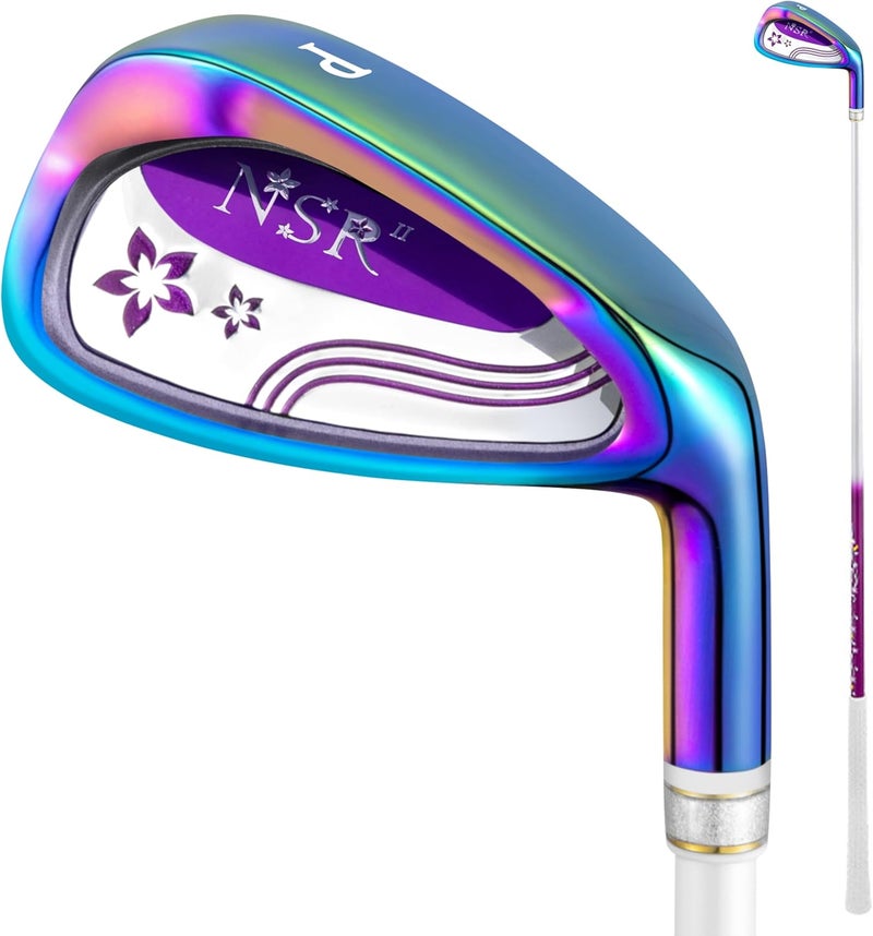 PGM Women's Golf Iron - Right Handed Single Club for Beginner Practice & Competition, #5, #6, #7, #8, #9, SW, P, CNC Face, Lightweight Carbon & Steel Shaft - Image 1